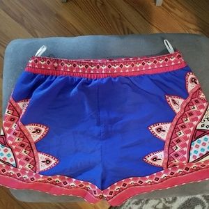 Juniors fabric shorts